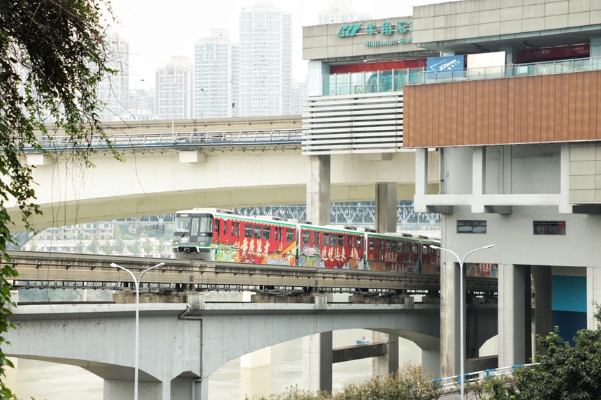 “重慶英才”專列亮相山城。中共重慶市委組織部供圖