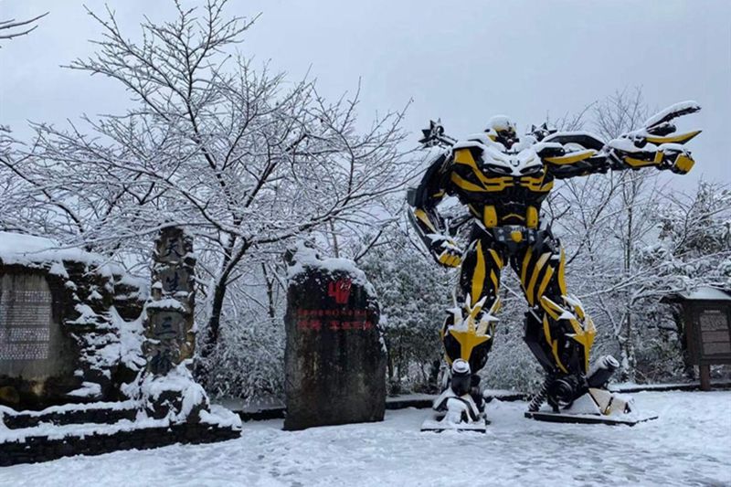 天生三橋雪景實(shí)拍圖。武隆景區(qū)供圖