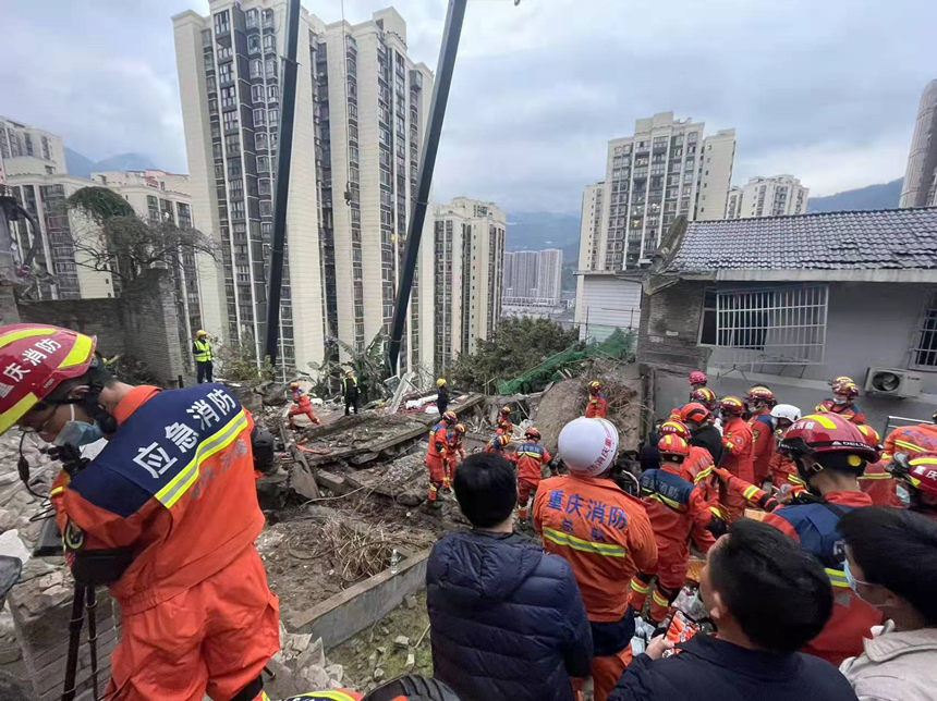 救援現(xiàn)場(chǎng)。