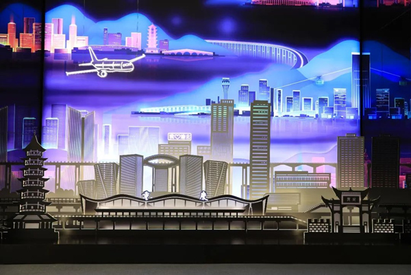 渝北剪紙的光影呈現(xiàn)。胡瑾攝