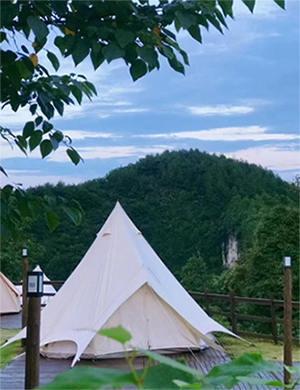 重慶鳳鳴谷營地。餓了么供圖