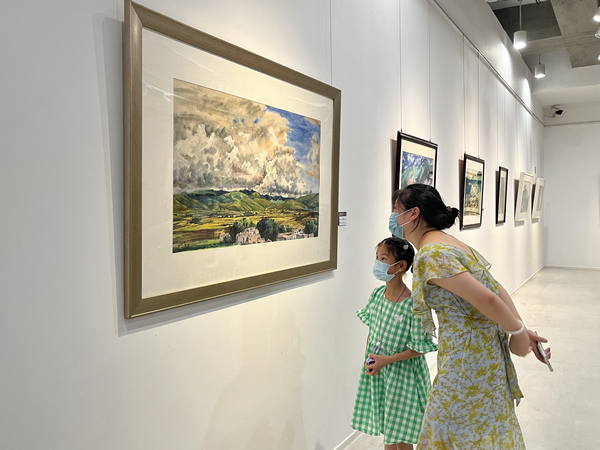 畫展現(xiàn)場。王琦美術(shù)博物館供圖