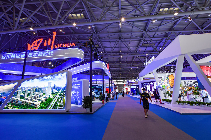 四川、寧夏擔任主賓省亮相第四屆西洽會。鄒樂攝