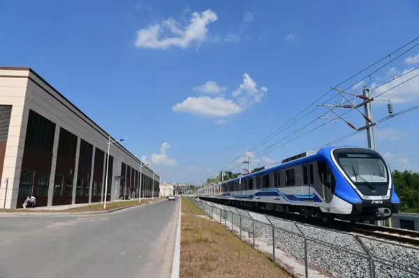 即將通車的市郊鐵路江津—跳磴線。蘇盛攝