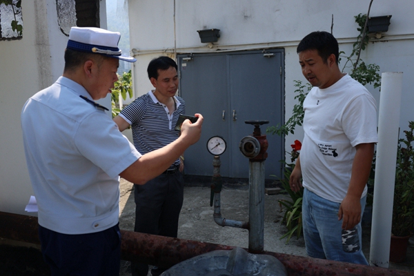 督查現(xiàn)場(chǎng)。彭水縣消防救援大隊(duì)供圖