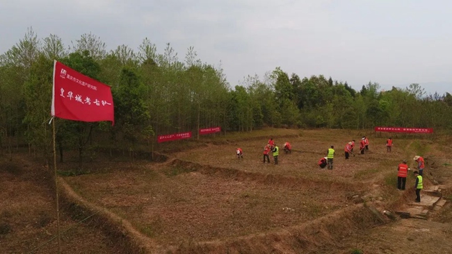 皇華城考古勘探發(fā)掘現(xiàn)場。重慶市文物考古研究院供圖