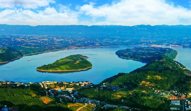 忠縣皇華島美麗景色。忠縣縣委宣傳部供圖