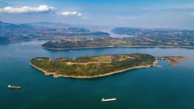 忠縣皇華島美麗景色。忠縣縣委宣傳部供圖