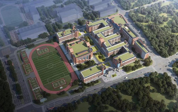 四川外國(guó)語大學(xué)重慶科學(xué)城中學(xué)效果圖。重慶高新區(qū)供圖