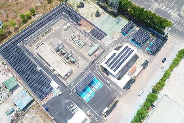 銅梁玉泉“光儲充檢換”一體站全景。顏玲莉攝