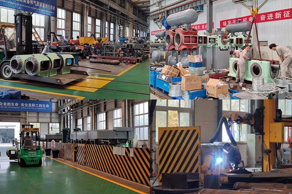 氣壓公司爭(zhēng)分奪秒趕制中石化、廣安宏源等共計(jì)4000余萬(wàn)元訂單產(chǎn)品，集全公司之力把耽擱的時(shí)間搶回來(lái)、把影響的工期奪回來(lái)，保障完成全年目標(biāo)任務(wù)不受影響、不打折扣。重慶機(jī)電集團(tuán)供圖