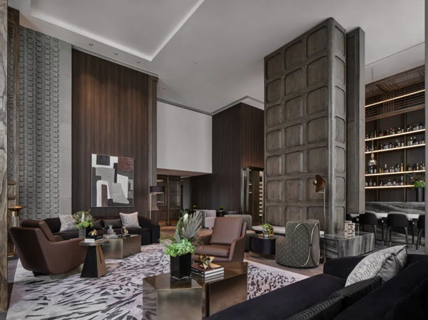 T1空中圈層會客廳紅酒雪茄吧實景圖。國浩·18T供圖