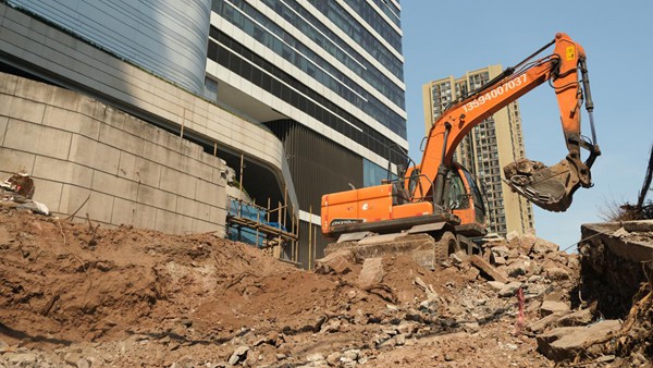 施工現(xiàn)場。九龍城市更新公司供圖