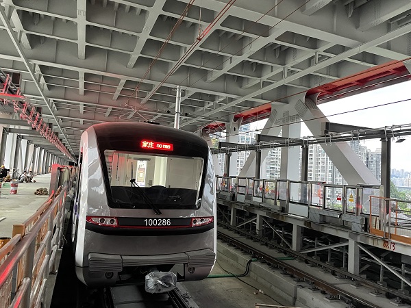 重慶軌道交通10號線二期。重慶市住房和城鄉(xiāng)建委供圖