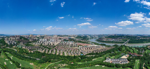 北碚區(qū)蔡家智慧新城照片。秦廷富攝