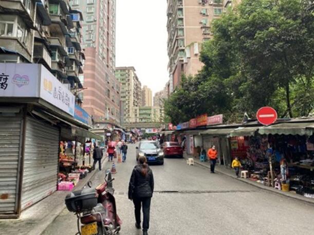 國美支路改造前。九龍城市更新公司供圖