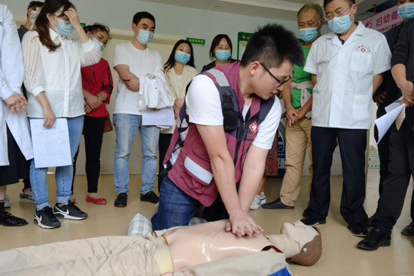 培訓(xùn)現(xiàn)場。璧山區(qū)衛(wèi)生健康委供圖