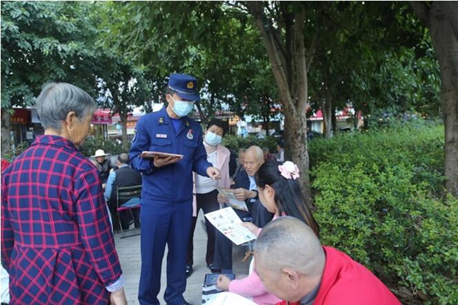 宣傳現(xiàn)場(chǎng)。奉節(jié)縣消防救援大隊(duì)供圖