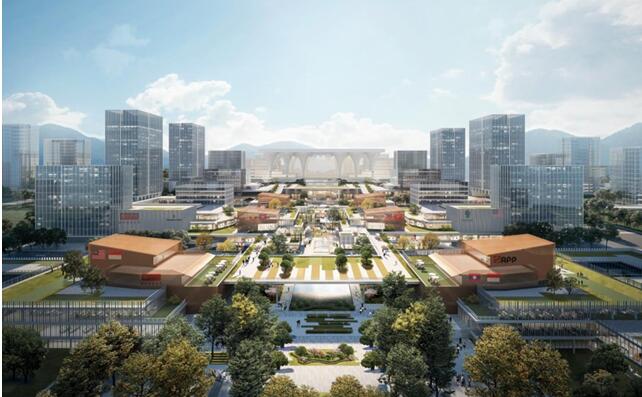 重慶東站核心區(qū)效果圖。重慶城市綜合交通樞紐集團供圖