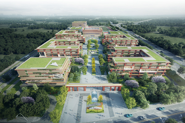 學(xué)校效果圖。大渡口區(qū)委宣傳部供圖