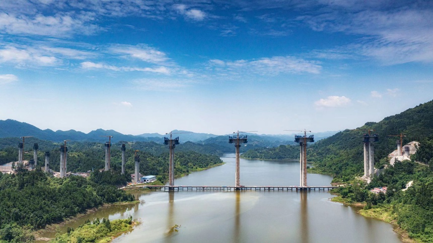 五步河特大橋。重慶高速集團(tuán)供圖