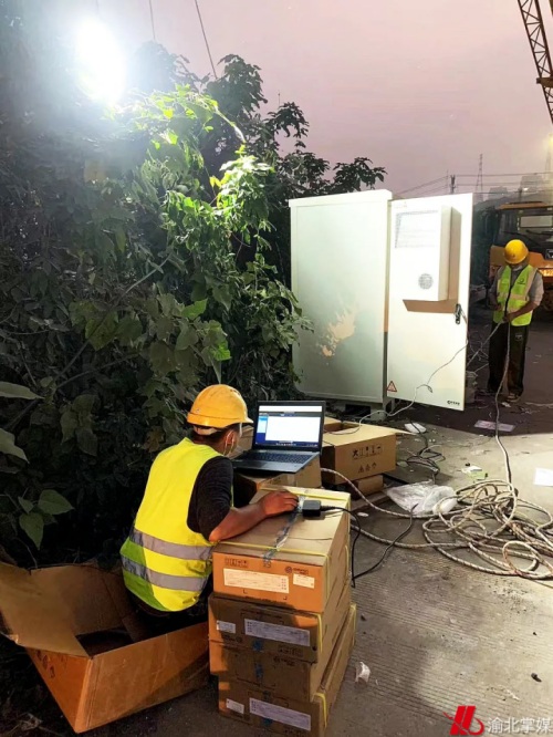 鐵塔兩江分公司維修疫情保障點故障。