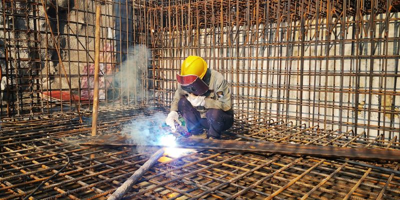 榮昌區(qū)黃金坡水廠二期擴(kuò)建工程施工現(xiàn)場