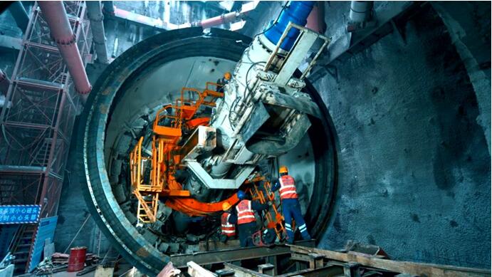 軌道交通6號(hào)線東延伸段進(jìn)入TBM施工階段。重慶交通開投集團(tuán)供圖