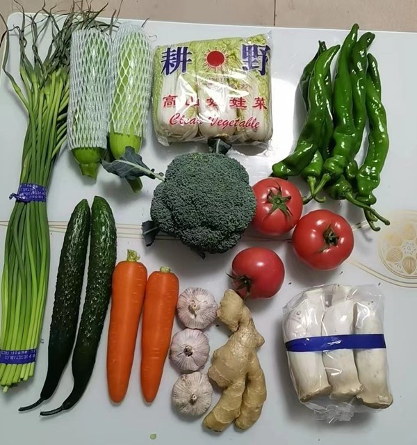 蔬菜包。銅梁區(qū)供銷(xiāo)合作社供圖