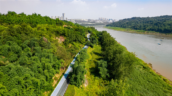 悅來嘉陵江濱江休閑道。悅來投資集團(tuán)供圖