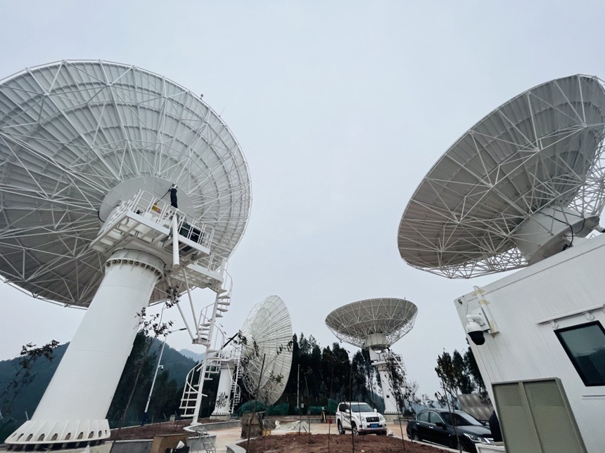 中國復(fù)眼-大規(guī)模分布孔徑深空探測雷達(dá)。受訪者供圖