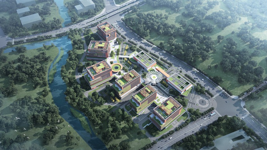 中科院重慶汽車軟件創(chuàng)新研究平臺(tái)所在的中國科學(xué)院重慶科學(xué)中心。受訪者供圖