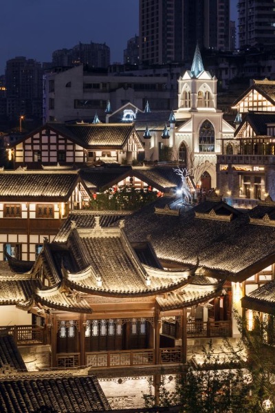 修繕后的彈子石老街。長嘉匯供圖