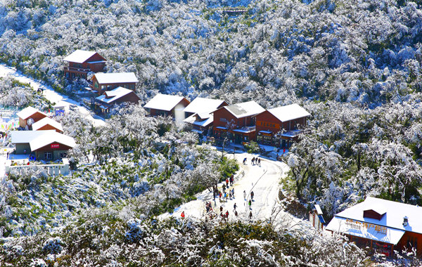 南川冬季雪景。南川區(qū)文化和旅游發(fā)展委員會(huì)供圖