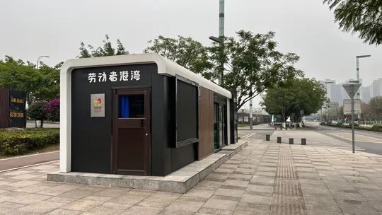 已建成的勞動者港灣。張皓瑋攝