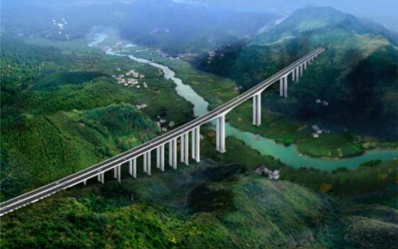 墊豐武高速公路效果圖。重慶市交通局供圖