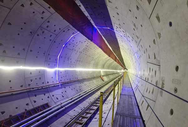 TBM區(qū)間貫通。施工方供圖