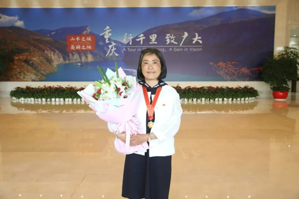 影片原型，全國最美退役軍人、全國道德模范謝彬蓉。渝北區(qū)委宣傳部供圖