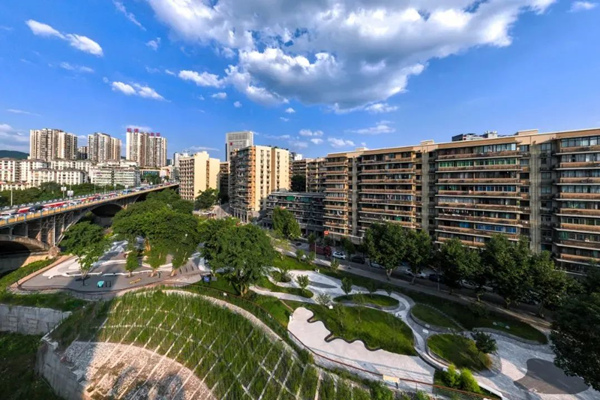 改造后的北碚區(qū)新房子片區(qū)老舊小區(qū)。北碚區(qū)融媒體中心供圖