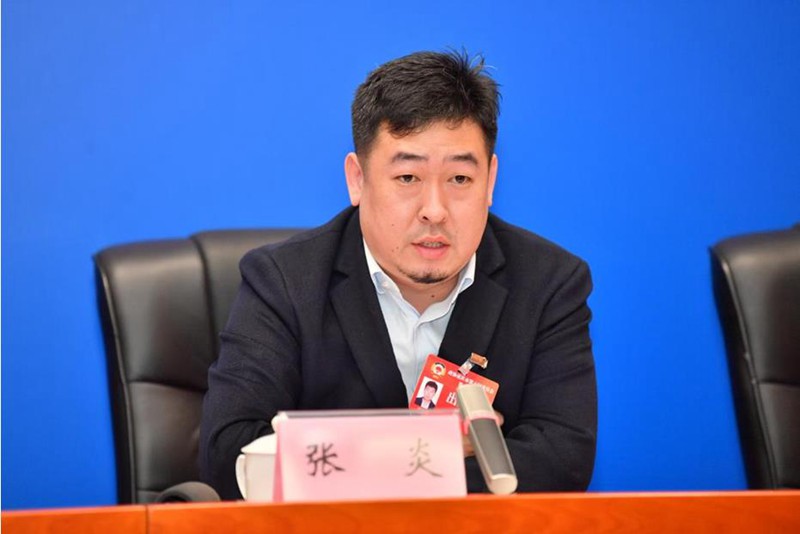 張炎介紹相關(guān)情況。王加喜攝