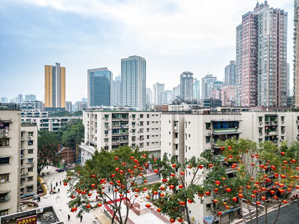 民主村片區(qū)城市更新新貌俯瞰圖。九龍城市更新公司供圖