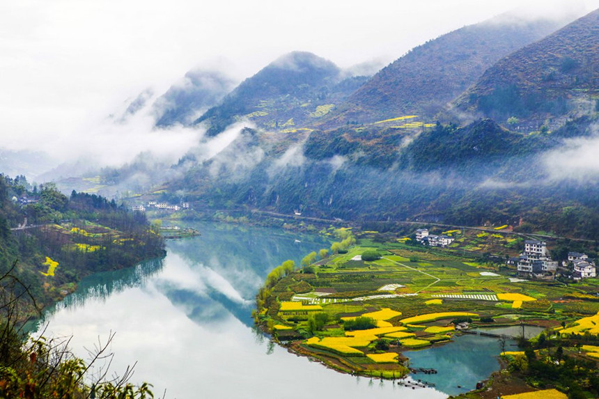 重慶阿蓬江國家濕地公園。