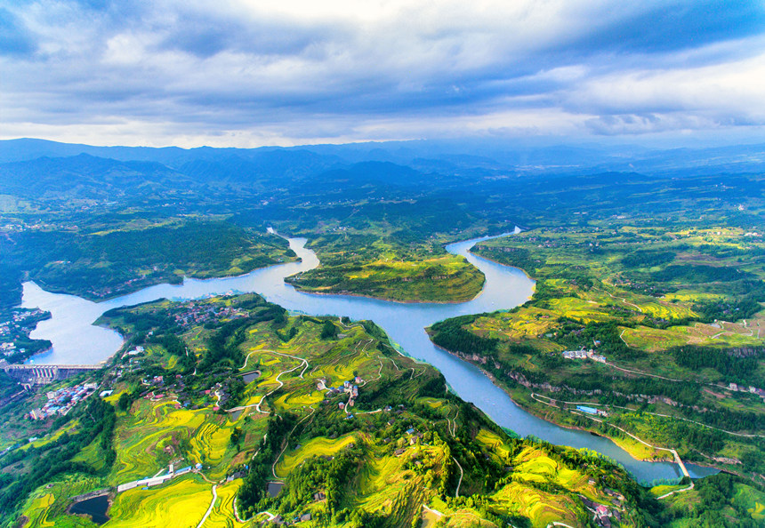 重慶龍河國(guó)家濕地公園。