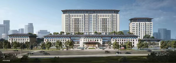 江北區(qū)中醫(yī)院新城院區(qū)項目效果圖。江北區(qū)委宣傳部供圖