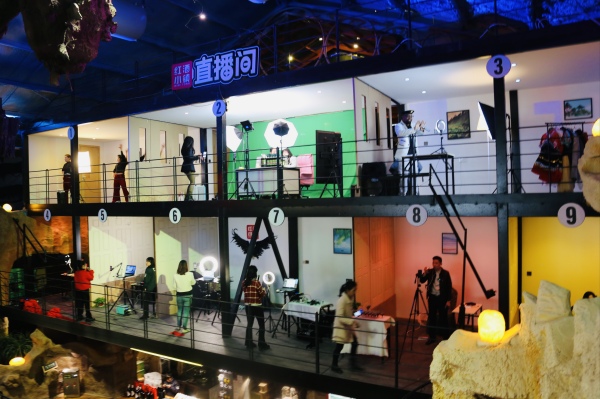 免費開放的首批全民直播間。景區(qū)供圖