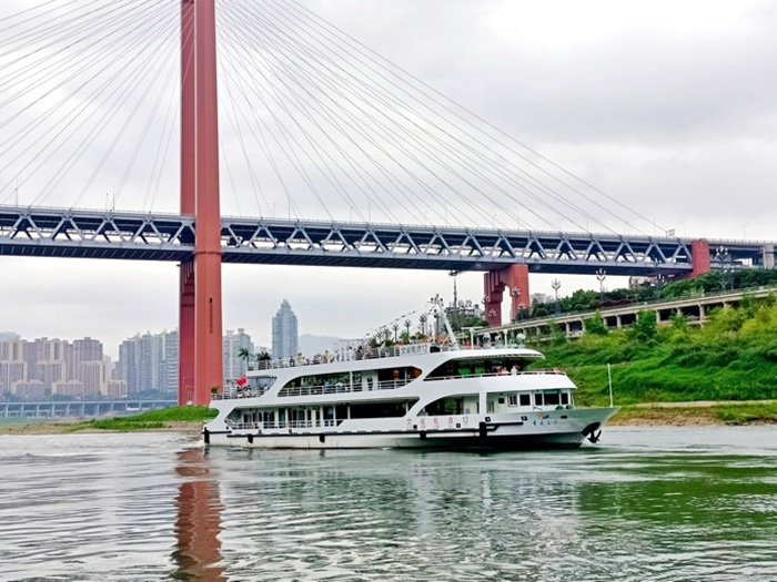 重慶磁器口—洪崖洞客運航線開航。沙坪壩區(qū)交通局供圖