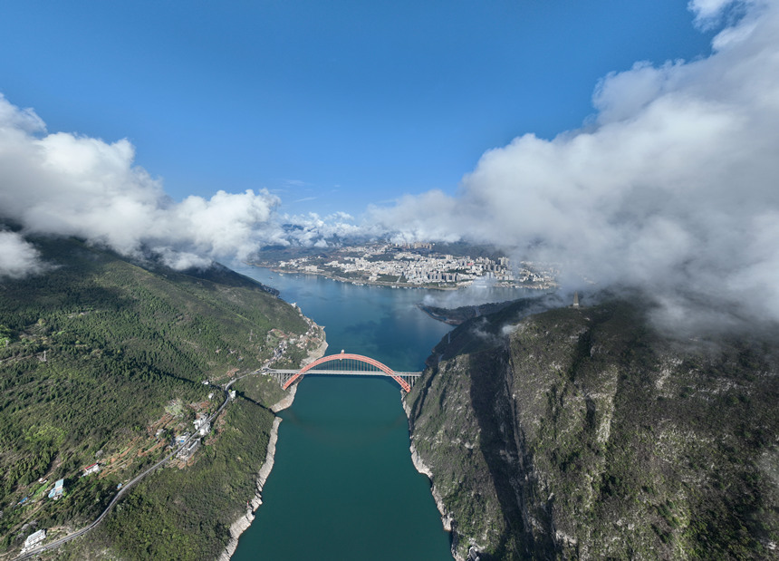 雨過天晴后的巫峽景色。譚瑜州攝