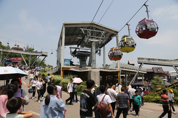 美心紅酒小鎮(zhèn)人氣火爆。景區(qū)供圖
