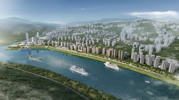 “長涪匯”項目效果圖。涪陵區(qū)住房城鄉(xiāng)建委供圖