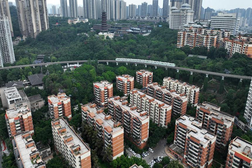 完成老舊小區(qū)改造的月光片區(qū)。楊敏攝